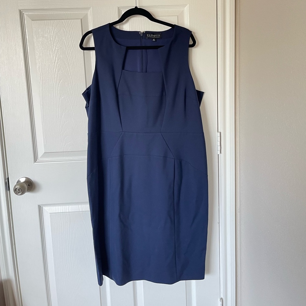 Navy Eloquii sheath dress